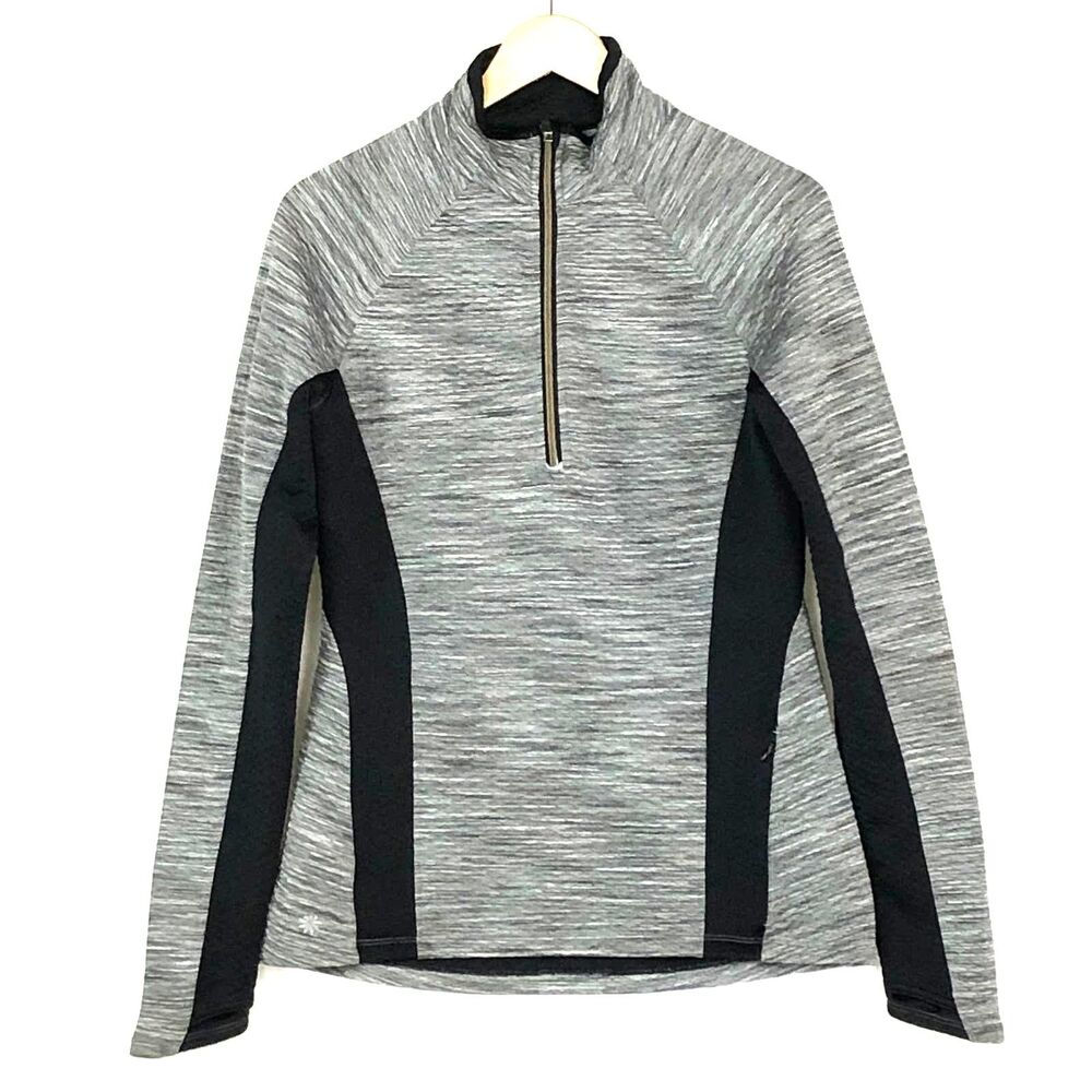 Athleta Pullover Sweater Gray Black size M